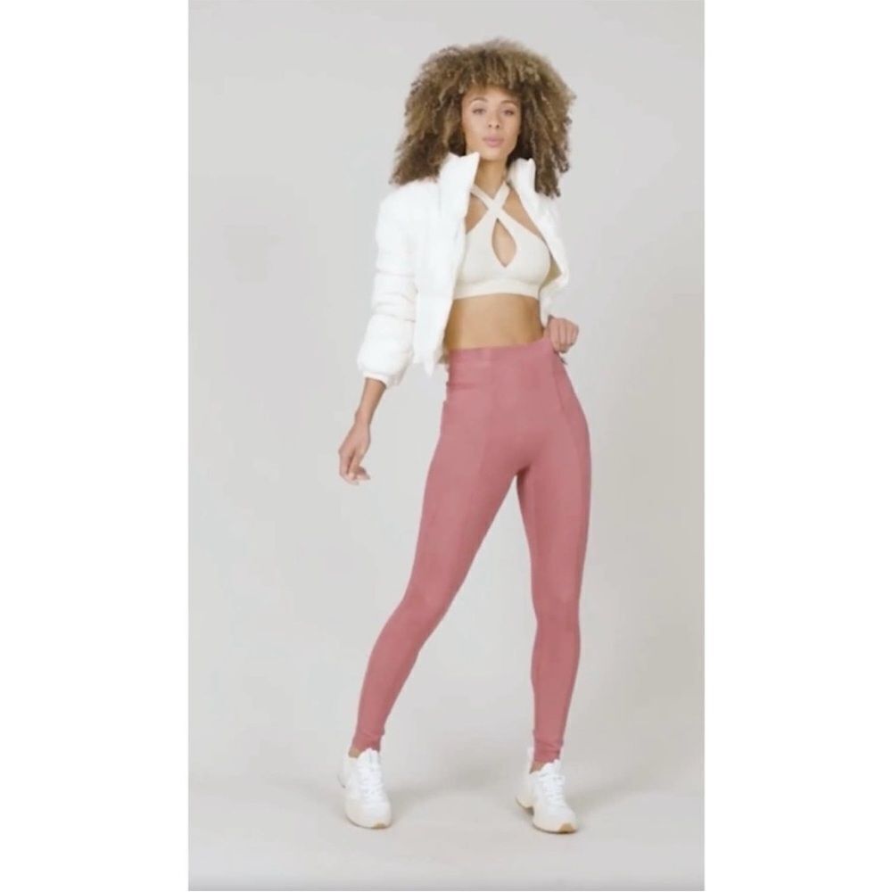 SPANX Pink High-Waisted Leggings